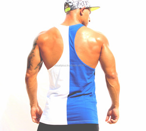 Camiseta sin Mangas Personalizada OEM de Dos Tonos y Múltiples Colores para Hombre - Product Image 4