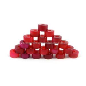 Piedra preciosa lisa de 14x8x4,5mm, de color fucsia piedra calcedonia, cuentas de agujero grande, IG0095 - Product Image 6