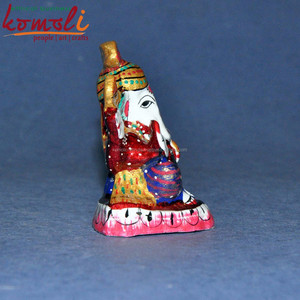 Estatua de Ganesha Meenakari Chaturbhuj, Decoración del Hogar, Adorno para Colgar en la Pared - Product Image 4