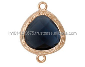 Colgante de piedras preciosas de diamante facetado, abalorio, conector de piedra de nacimiento - Product Image 6