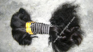 Cabello humano sin procesar Remy virgen indio a granel, cabello Remy indio virgen Natural con estilos de rizos Afro ondulados, ondas profundas sueltas - Product Image 3