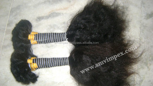 Cheap Factory Price 24"curly Virgin Indian Hair Machine Waft.One Donor Remy Human Hair Weaving From India Only - Product Image 5