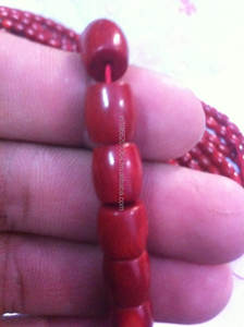 Cuentas de Coral Rojo Natural, Piedra Preciosa Creada en Laboratorio de Origen TW - Product Image 5