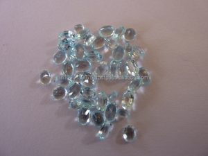 Gema de Topacio azul cielo en forma de pera, piedras preciosas naturales sueltas para joyería de plata - Product Image 2