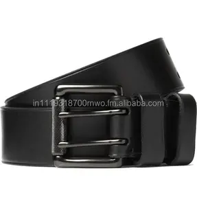 Boucle à ardillon en alliage de zinc de haute qualité, ceinture décontractée en cuir véritable vintage pleine fleur de styliste personnalisé pour hommes au prix de gros - Product Image 1