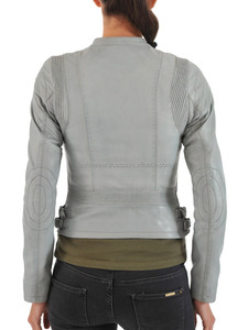 แจ็คเก็ตมอเตอร์ไซค์หนังแท้ผสมผ้าแคนวาสสำหรับฤดูหนาว  ทันสมัย ทนทาน กันน้ำ เป็นมิตรกับสิ่งแวดล้อม สำหรับผู้ชายและผู้หญิง  ความต้องการสูง - Product Image 5