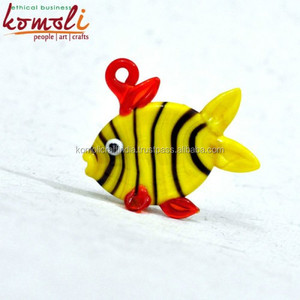 Lampes à led en verre borosilicate multicolore, fait à la main, bijoux pour thème de poisson - Product Image 2