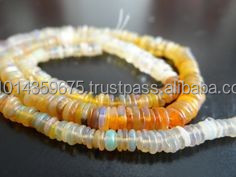 Fire Opal Gemstone Beads Round Shape Third Party Certified for Jewelry Making - Product Image 3