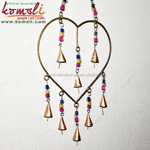 ตกแต่งเหล็กดัดแขวนรูปหัวใจลมตีระฆังสำหรับบ้านสวนตกแต่งในร่ม - Product Image 4