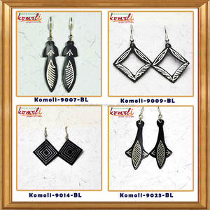 แฮนด์เมดเงินสลักออกแบบแขวนต่างหูออกแบบ-Grapnel สมอโลหะสีดำทำด้วยมือเครื่องประดับ - Product Image 6