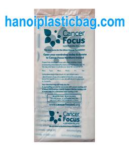 Bolsa de Compras Biodegradable de HDPE con Asa Tipo Chaleco, Logotipo Personalizado, Plegable Individualmente, para Caridad - Product Image 2
