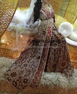 wedding moroccan stone embroidered kaftans 2019