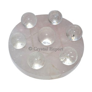 ชุดดาวห้าแฉกคริสตัลรูปดาวห้าแฉกรูปกุหลาบควอตซ์ - Product Image 1