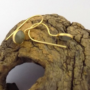 Pendiente de gancho de diseñador antiguo hecho a mano 14K Vermili Latón chapado en oro joyería clásica de moda bodas fiestas regalo de perlas - Product Image 2