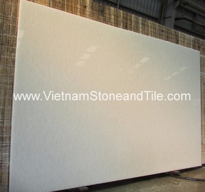 Haute qualité Vietnam neige pur blanc Calcite marbre grandes dalles 16mm moderne extérieur mur décoration de sol poli hôtel bâtiment - Product Image 2