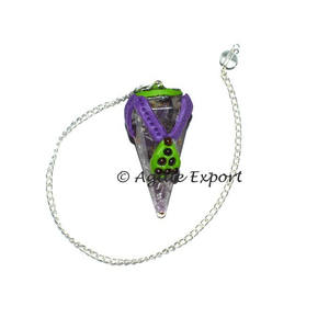 Amatista orgonita tibetano péndulos: ágata-péndulos para venta - Product Image 1