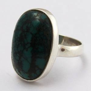 Bagues en argent Sterling 925 avec pierre Turquoise True Love, bijoux indiens de mode, pièces de créateur, bijoux en argent - Product Image 3