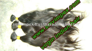 100% Unprocessed Virgin Factory Whole Sale Price USA Hot Selling South Indian Temple Hair - Product Image 3
