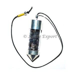 Iolite piedra buscador Cámara péndulo: venta al por mayor siete chakra péndulo - Product Image 2