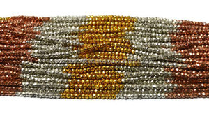 Haute qualité multicolore pyrite Micro facettes Rondelle pierres précieuses perles de verre cristal meilleur prix manteaux de pierre au chalumeau - Product Image 2