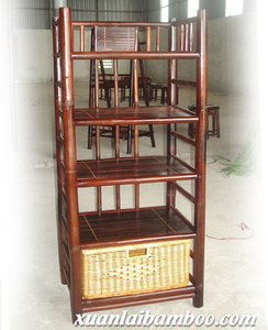 Wholesale 3-5 Layers Bamboo <b>Shelves</b> <b>Storage</b> for Home Furniture - Product Image 2