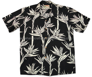 Fournisseur d'usine d'art personnalisé Polyester mode impression hawaïenne chemise florale à manches courtes pour hommes chemises de haute qualité - Product Image 1