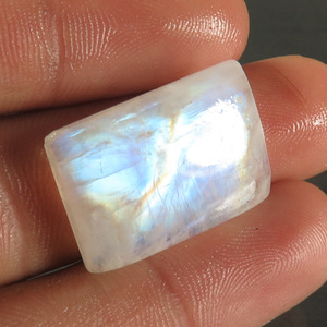 หินอัญมณีทรงหลวมลายสายรุ้งไฟสีน้ำเงินธรรมชาติทำเครื่องประดับ - Product Image 3