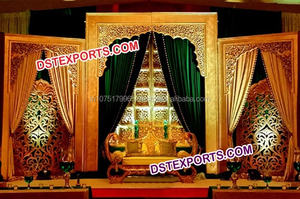 Decoración de Escenario para Bodas Punjabi, Estilo Real, Fabricante de Escenarios para Bodas, Decoración de Escenarios de Estilo Moderno - Product Image 5