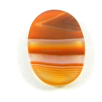 18X25Mm Oranye Sardonyx Potongan Oval Cabochon Batu Permata Longgar 3.45 Gms Batu Permata Onyx Ishu Alami Model Pembuatan Perhiasan IG1910