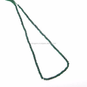 Cuentas Redondas Sueltas de Corindón Esmeralda Natural de 13 y 18 Pulgadas, 3.15 mm, Piedra Preciosa Verde para Collares, Pendientes y Pulseras - Product Image 3