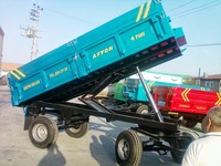 Nouvelle remorque agricole de transport Sayginlar Animal Farm à double essieu, système hydraulique en acier, basculement arrière, 4 tonnes, CE-ISO9001