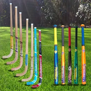 Houten Hockeystick En Base Vleermuis Beschikbaar In Verschillende Grootte, Kleur & Optie