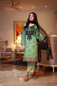 2016 elegante colección de ropa india y pakistaní vestido de césped de algodón pakistaní Trajes cosidos de la mejor línea - Product Image 2