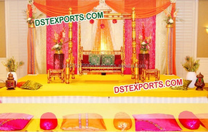 แกว่งทองงานแต่งงานอินเดีย Jhula สีทอง Sankheda แกว่ง Jhula Jhula ผู้ผลิตและส่งออก - Product Image 4