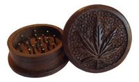 Broyeur à herbes sèches en bois, modèle rond classique Wg0007, pour la fabrication d'accessoires dans l'Uttar Pradesh