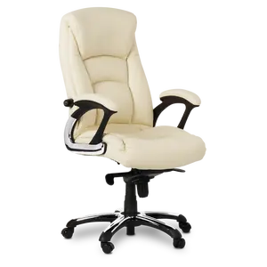 High back lumbar support manager ergonomic computer PU swivel desk office chair with PP base Carmen 5009 Black Ivory