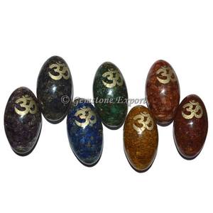 Pierre de style Feng Shui, orgonite, lingam de Shiva, agate sculptée, technique de gravure de pierres semi-précieuses, artisanat ovale - Product Image 1