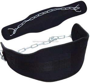 Logotipo personalizado SohNay Poliéster Levantamiento de pesas Dip Belt Fitness Equipment Accesorio para inmersión - Product Image 1