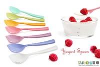 Cuillères à thé jetables multicolores en PS de qualité alimentaire certifiées HACCP/ISO 22000/NSF, 11,5 cm, pour la crème glacée, ensembles de couverts de voyage