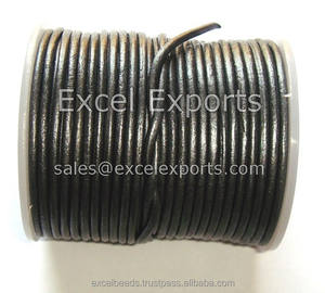 El proveedor mayorista indio Excel Exports ofrece una banda de encaje de cuero para pulseras y joyería Textiles y productos de cuero - Product Image 2