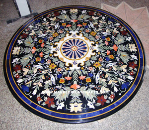 Tops negros de mármol para mesa - Product Image 1