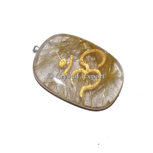 Pendentifs Reiki en Lapis Lazuli en forme de crayon plat - Product Image 5