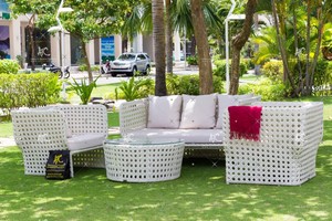 Juego de muebles de ratán para sala de estar, nuevo, increíble - Product Image 2