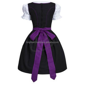 ชุดเดรสทรงมินิเดรนด์ลสำหรับผู้หญิง ผ้าฝ้าย 100% เป็นมิตรกับสิ่งแวดล้อม ระบายอากาศได้ดี ไม่ยับ แต่งขอบลูกไม้ สไตล์วินเทจ ทรงเข้ารูปบานออกช่วงปลาย สำหรับฤดูใบไม้ผลิ - Product Image 3