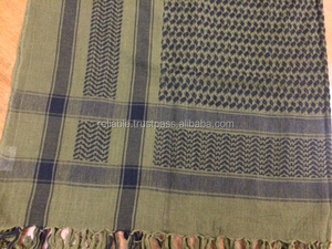 100% Cotton Shemagh Scarf Paintball Outdoor Sports Tactical Summer Soft Breathable High Quality Green Adults Daily Use Logo - Product Image 4