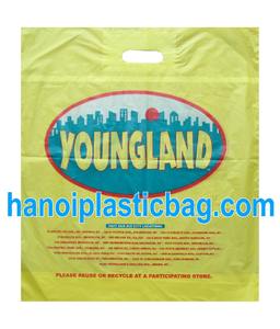 Sac en plastique avec poignée découpée et logo de marque - Product Image 3