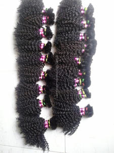 Cabello humano a granel Remy rizado sin procesar indio para trenzas - Product Image 2