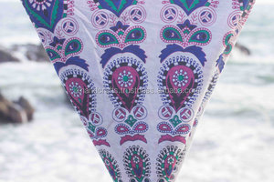 Serviette de plage Boho Mandala couverture jeter rond tapisserie Boho gratuit tenture murale bohème Roundie Mandala tapisserie - Product Image 3