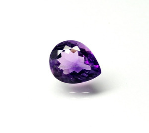 Amazing Amethyst Gemstone Poire Shape Amethyst Gems Semi Precious Loose Faceted Amethyst Stone From Africa At Gift For Her - Product Image 1