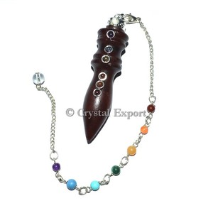 เครื่องมืองูไม้บำบัดพร้อมพลอยเป็นมิตรต่อสิ่งแวดล้อมดีไซน์แกะสลัก - Product Image 5